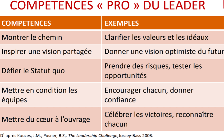 compétences leader